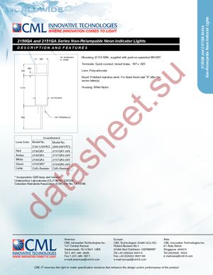 2152QA5 datasheet  